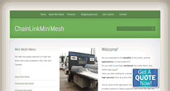 Desktop Screenshot of chainlinkminimesh.com